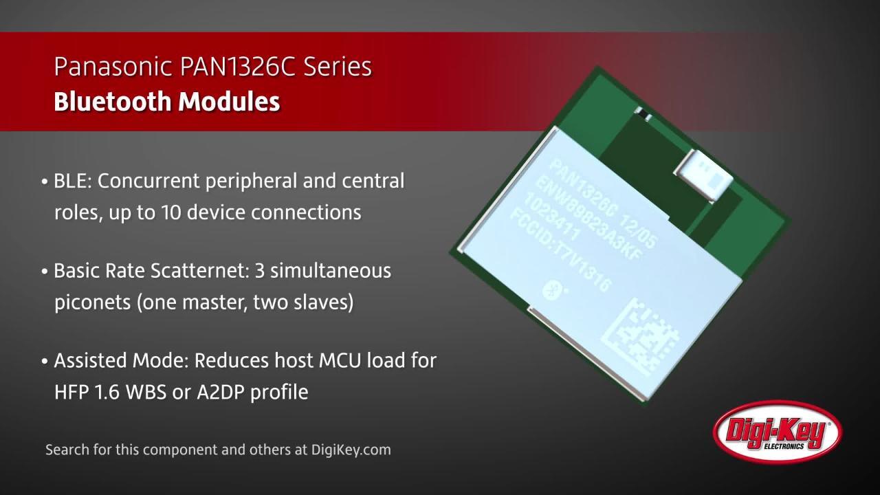 Panasonic PAN1326C Bluetooth Module | DigiKey Daily