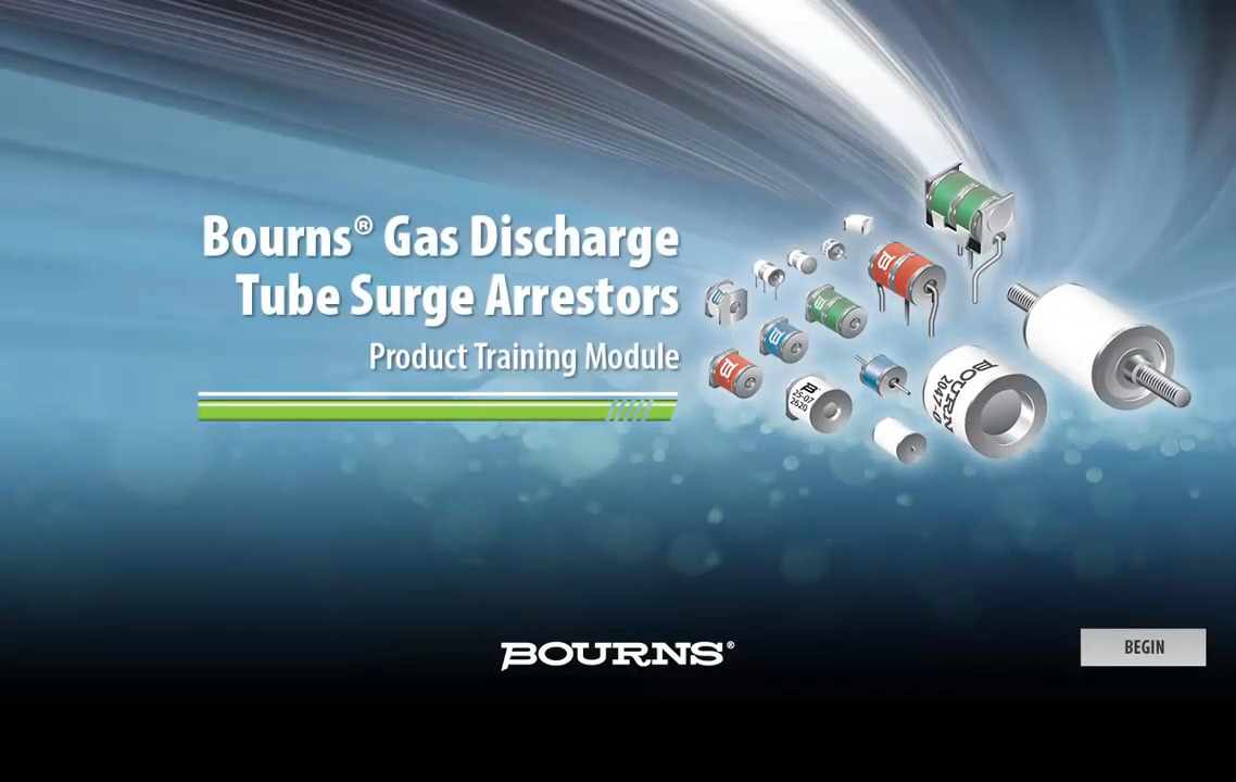 Bourns® Gas Discharge Tube Surge Arrestors