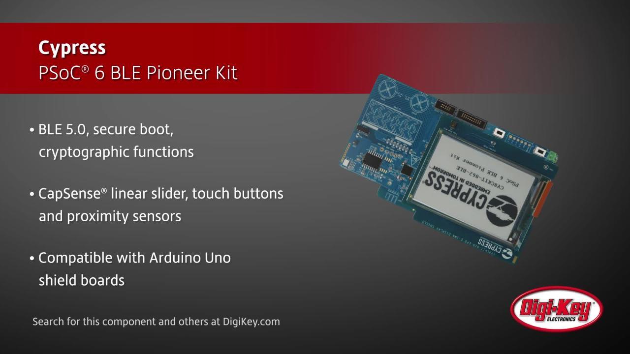 Infineon Technologies PSoC® 6 BLE Pioneer Kit | DigiKey Daily