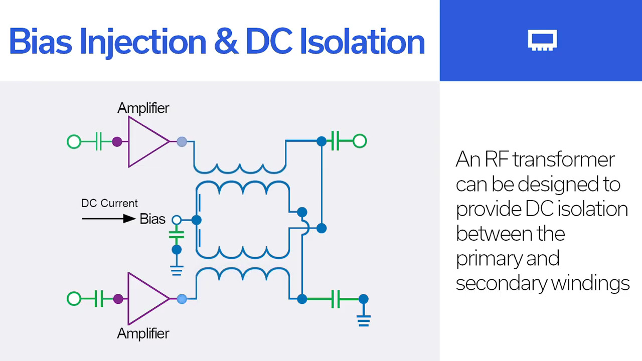 Using RF Balun Transformers for Bias Injection, DC Isolation and Even Order Harmonic Suppression
