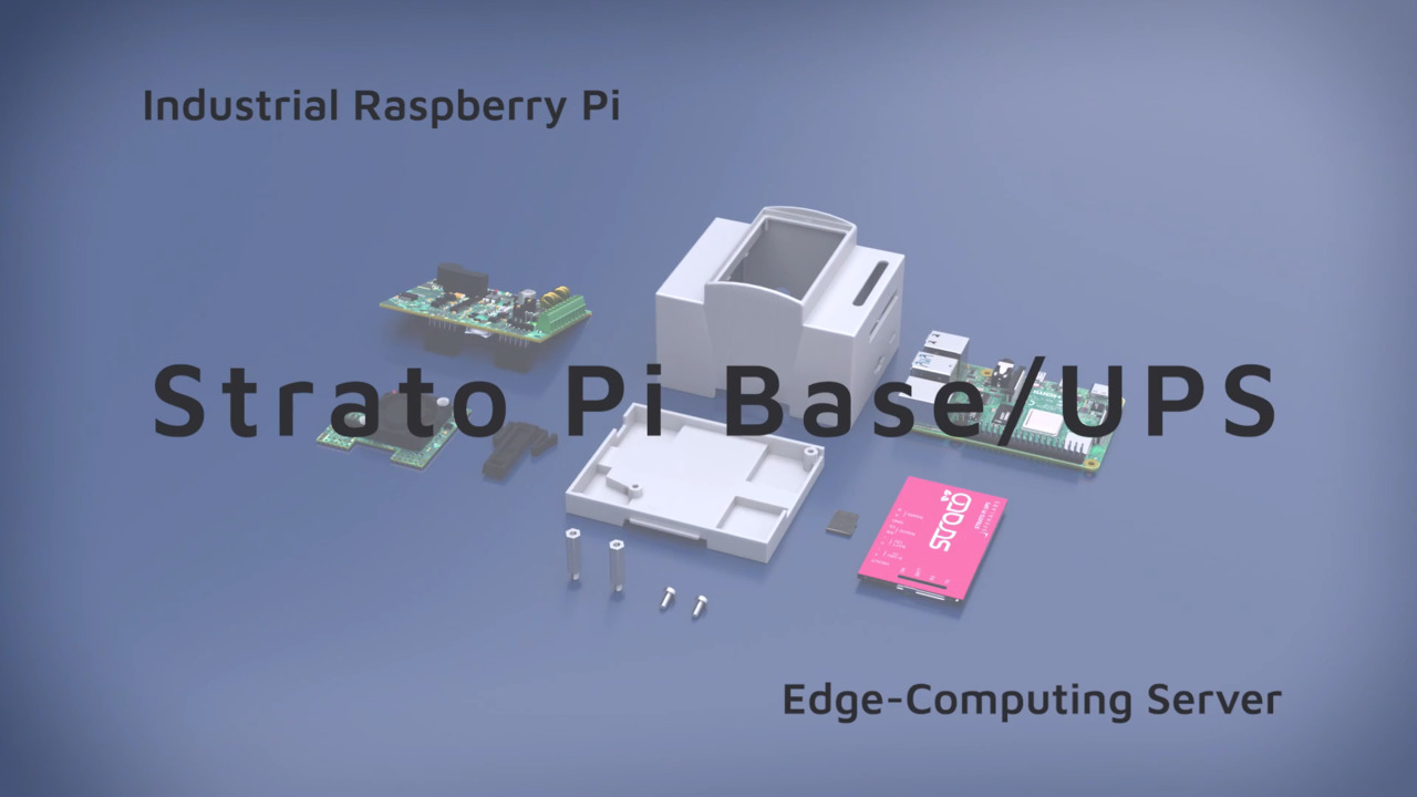 Industrial Raspberry Pi Edge Computing Controllers-PLC for Maximum Reliability: Strato Pi Base/UPS