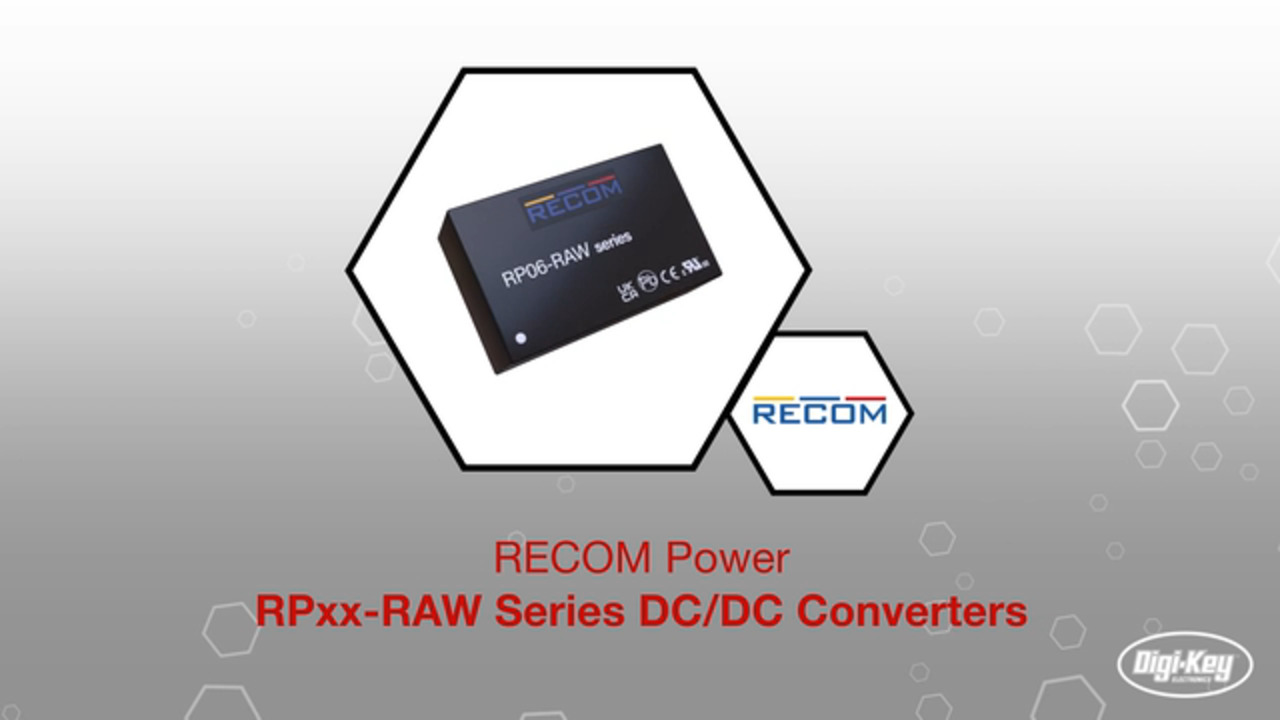 RECOM Power GmbH - RPx-RAW Series DC/DC Converters | Datasheet Preview