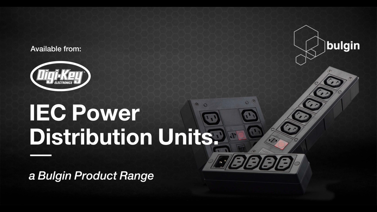 Bulgin Power Distribution Units Available at DigiKey