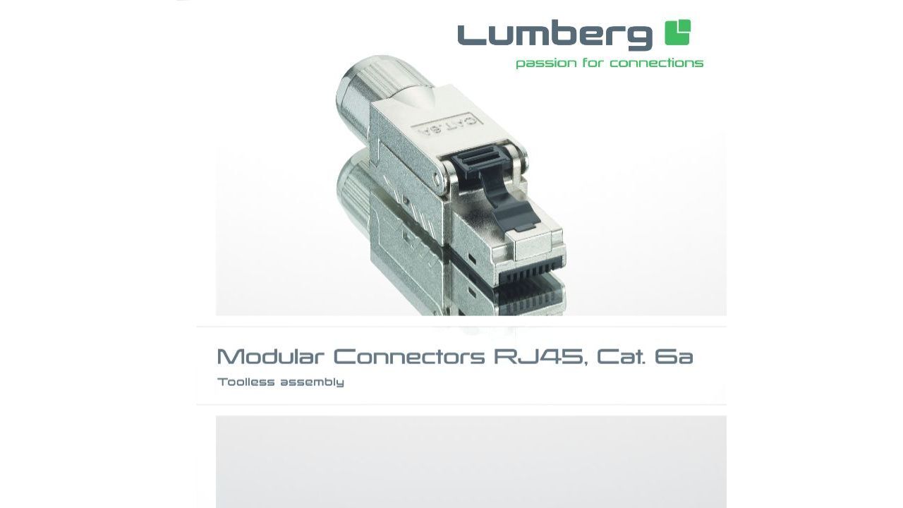 Field Attachable RJ45 Cat 6a Plugs