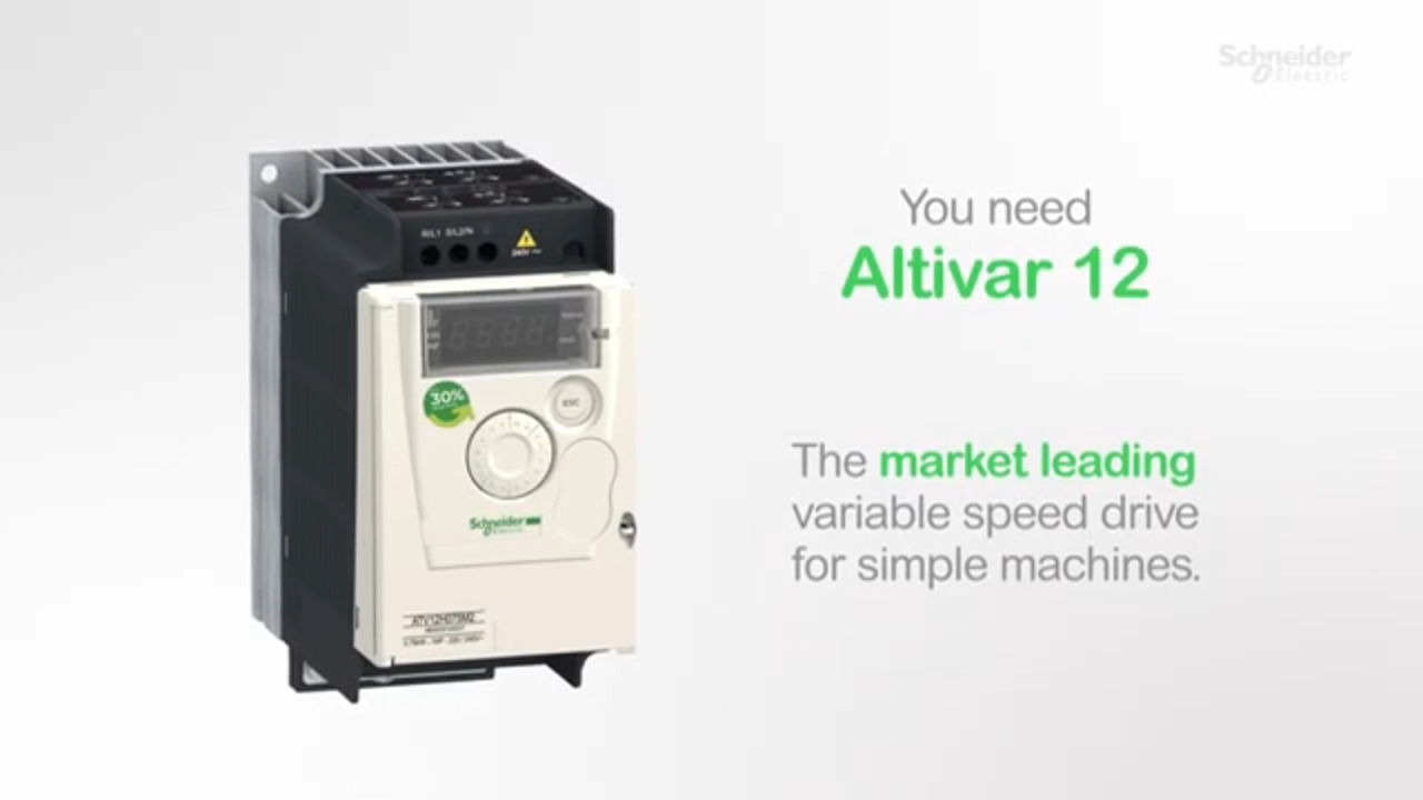 ATV12 - market leading variable speed drive for simple machines | Schneider Electric