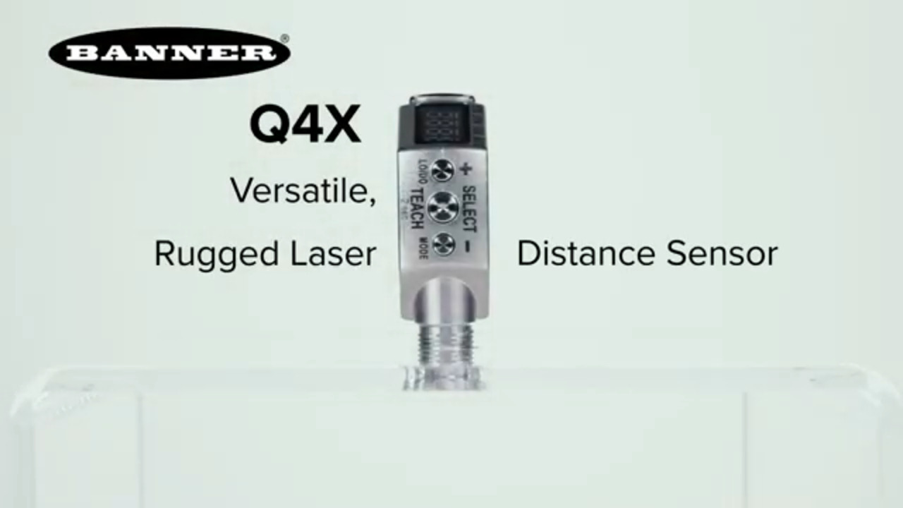 Banner Q4X Versatile, Rugged Laser Distance Sensor