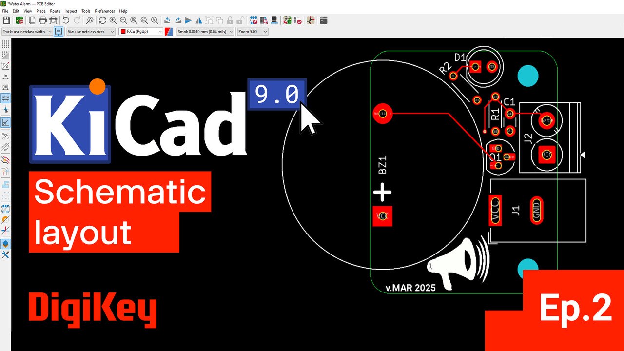 KiCad 9.0 – Getting Started Part 2: Schematic Layout | DigiKey