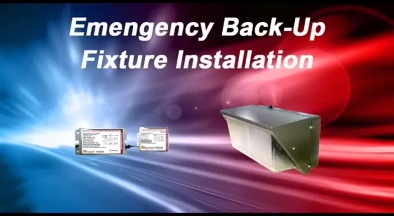 How to Install an Emergency Back-Up Driver to a Fixture