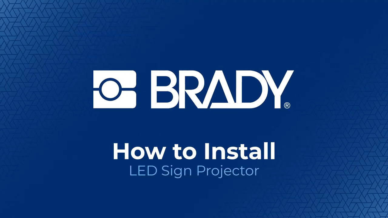 How to Install | Brady LED Safety Sign Projector