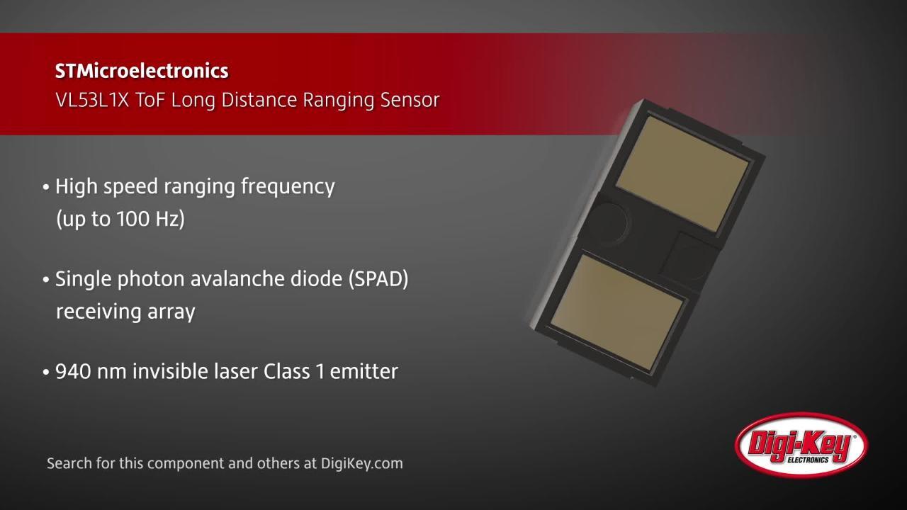 STMicroelectronics ToF Long Distance Ranging Sensor | DigiKey Daily
