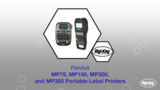 MP75, MP100, MP200, and MP300 Portable Label Printers | Datasheet Preview MP75, MP100, MP200, and MP300 Portable Label Printers | Datasheet Preview