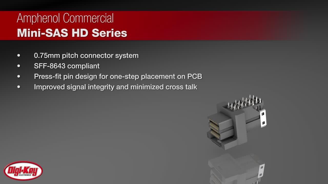 Amphenol ICC Mini-SAS HD Series | DigiKey Daily