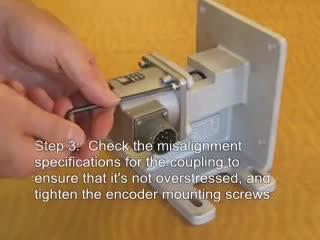 How to install a shafted rotary encoder