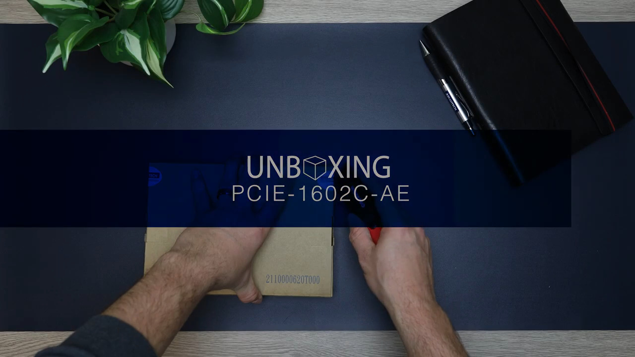 Unboxing the PCIE-1602C 2-port PCIe Communication Card
