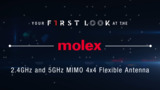 Molex 2.4GHz and 5GHz MIMO 4x4 Flexible Antenna First Look Molex 2.4GHz and 5GHz MIMO 4x4 Flexible Antenna First Look