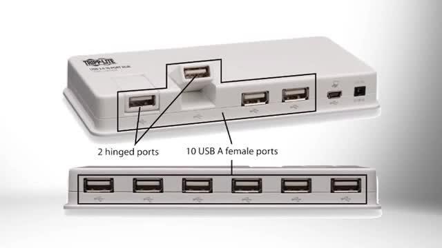 Tripp Lite 10-port USB Hub U222-010-R