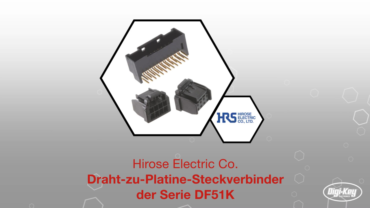 Draht-zu-Platine-Steckverbinder der Serie DF51K | Datasheet Preview