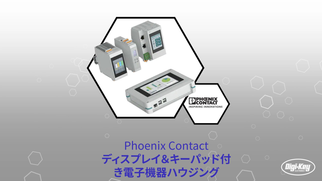 ディスプレイ＆キーパッド付き電子機器ハウジング | Datasheet Preview