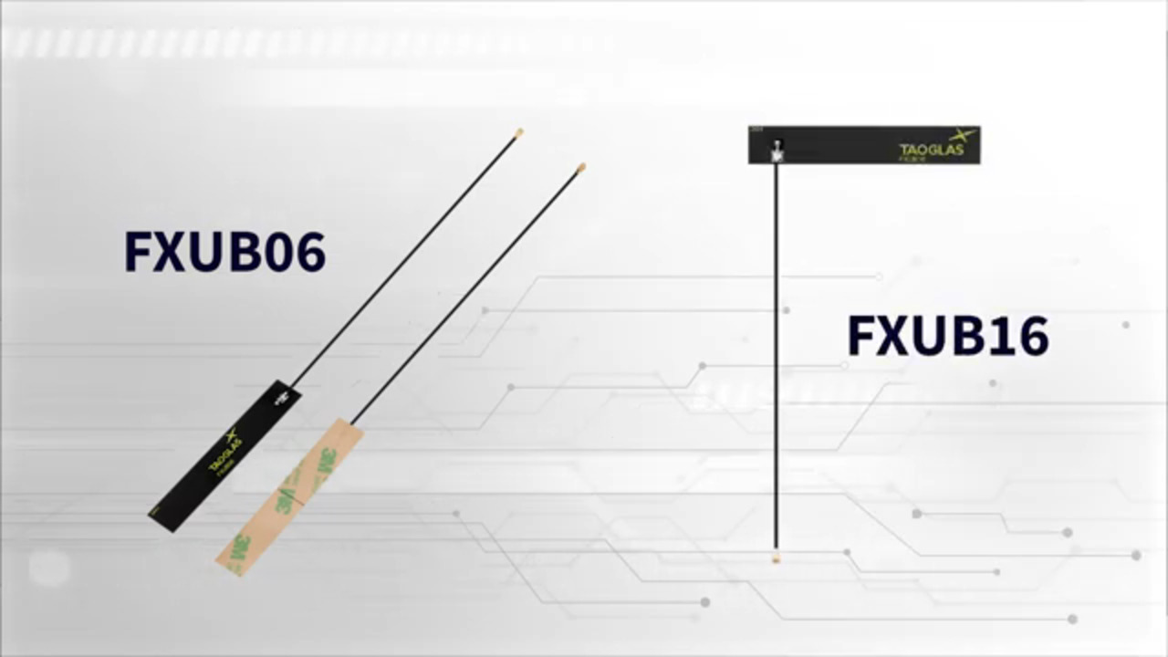 Taoglas Super Small Cellular Antennas FXUB06, FXUB16, PC60 & PC66 - Optimized for Next-Gen IoT