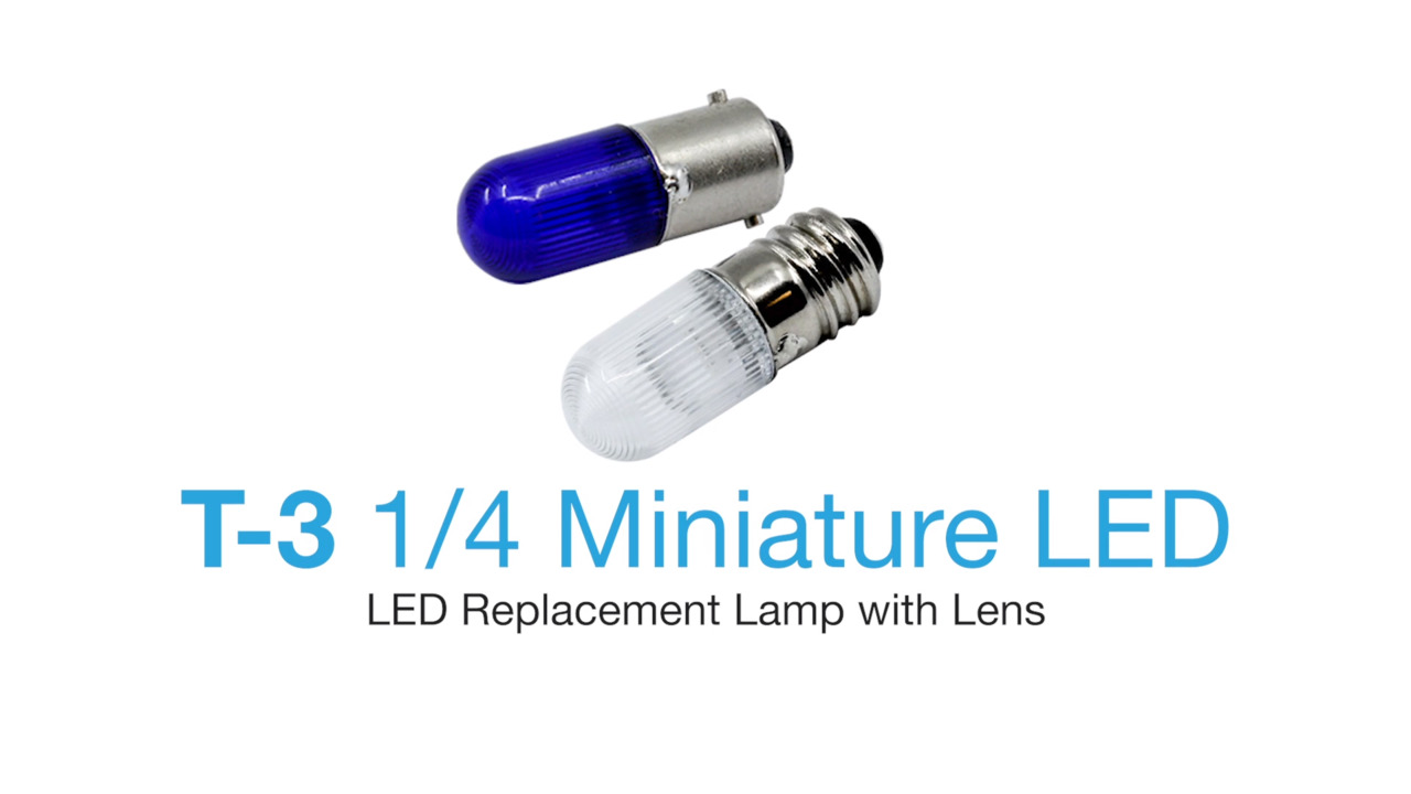 T-3 LED Lamps - ​LED Replacement Lamp With Lens