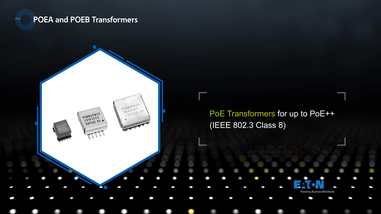 POEA and POEB PoE Ethernet Transformers