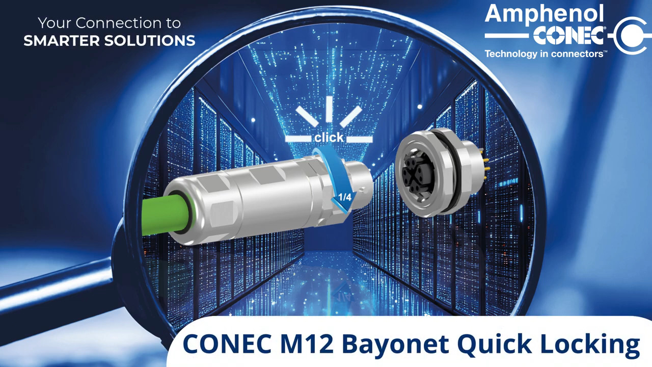 CONEC M12 Bayonet Quick Locking Connectors