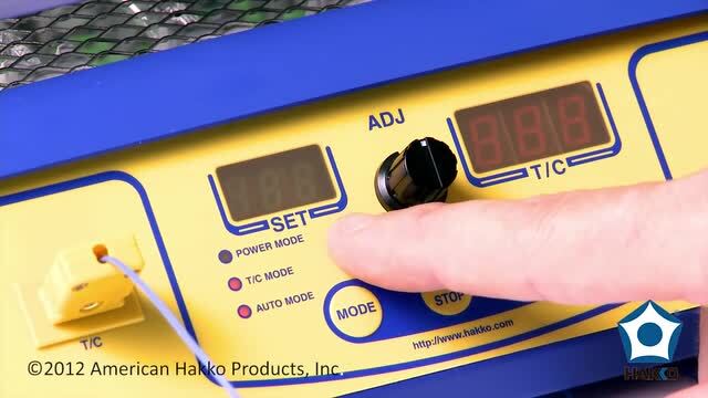 Hakko FR-870 Preheater — How To Program with a Thermocouple by American Hakko