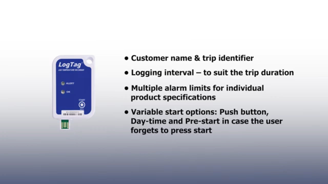 LogTag Single-Trip Logger Range