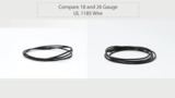 Compare Tensility 18 and 26 Gauge UL 1185 Wire Compare Tensility 18 and 26 Gauge UL 1185 Wire