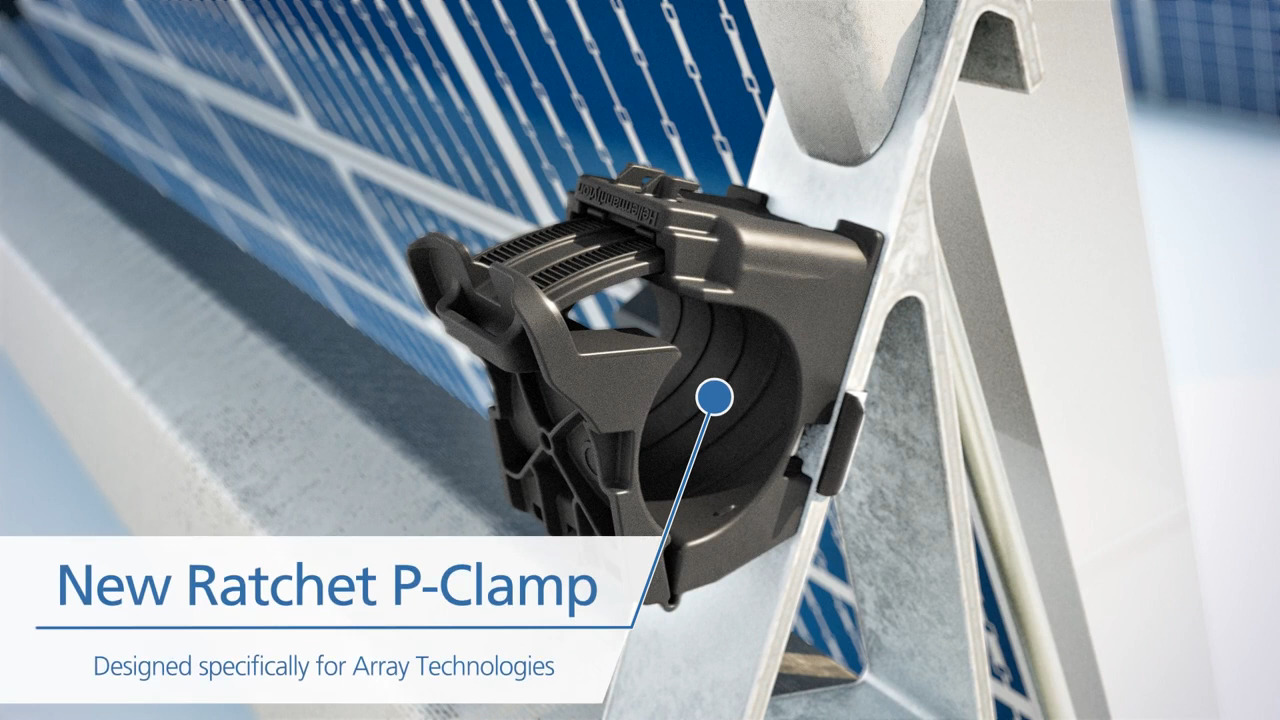 Ratchet Clamp for Array Technologies Torque Tubes