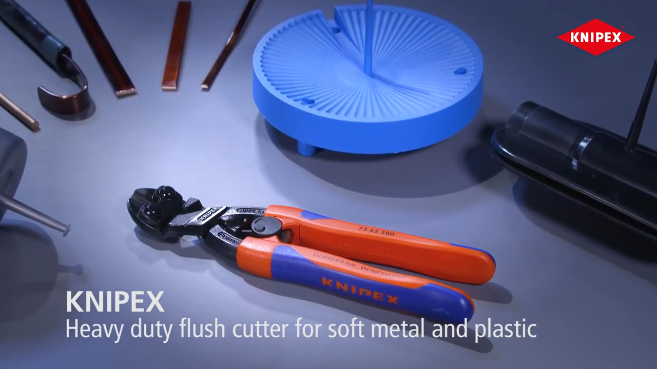 KNIPEX High Leverage Flush Cutter for Plastics