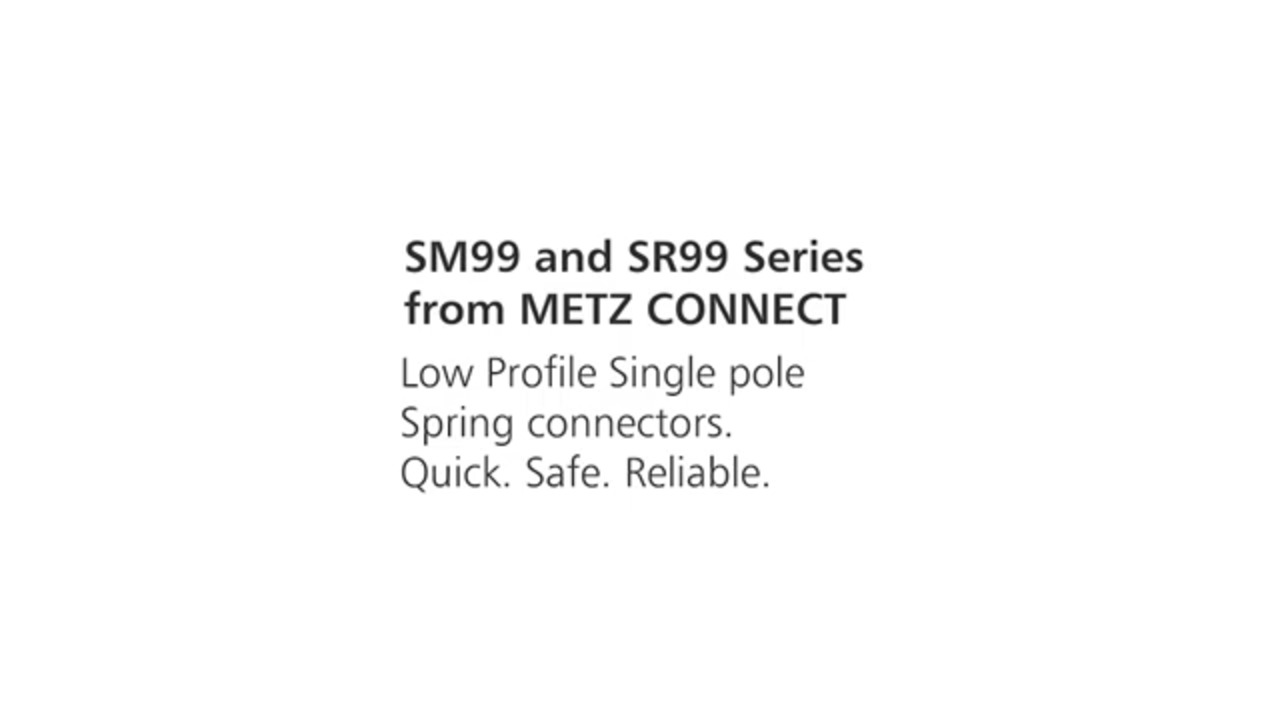 SM99 and SR99 Single Pole Spring Clamp Terminal Blocks