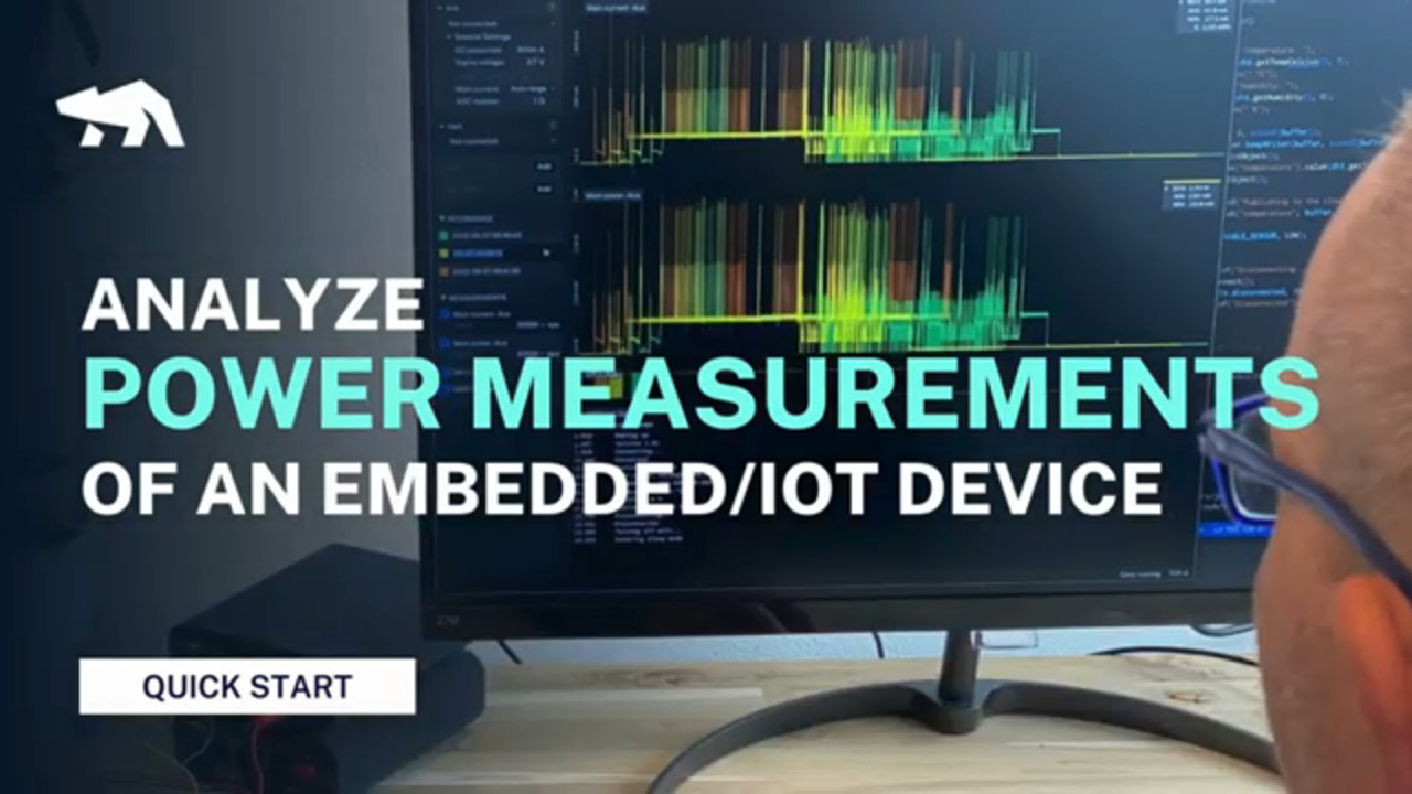 Analyze power measurements of an embedded system or IoT device