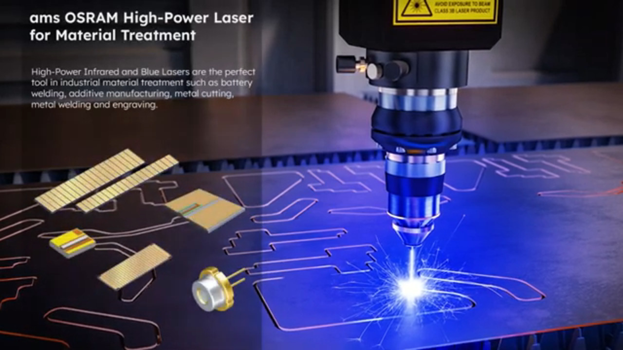 ams OSRAM High-Power Laser for Material Treatment