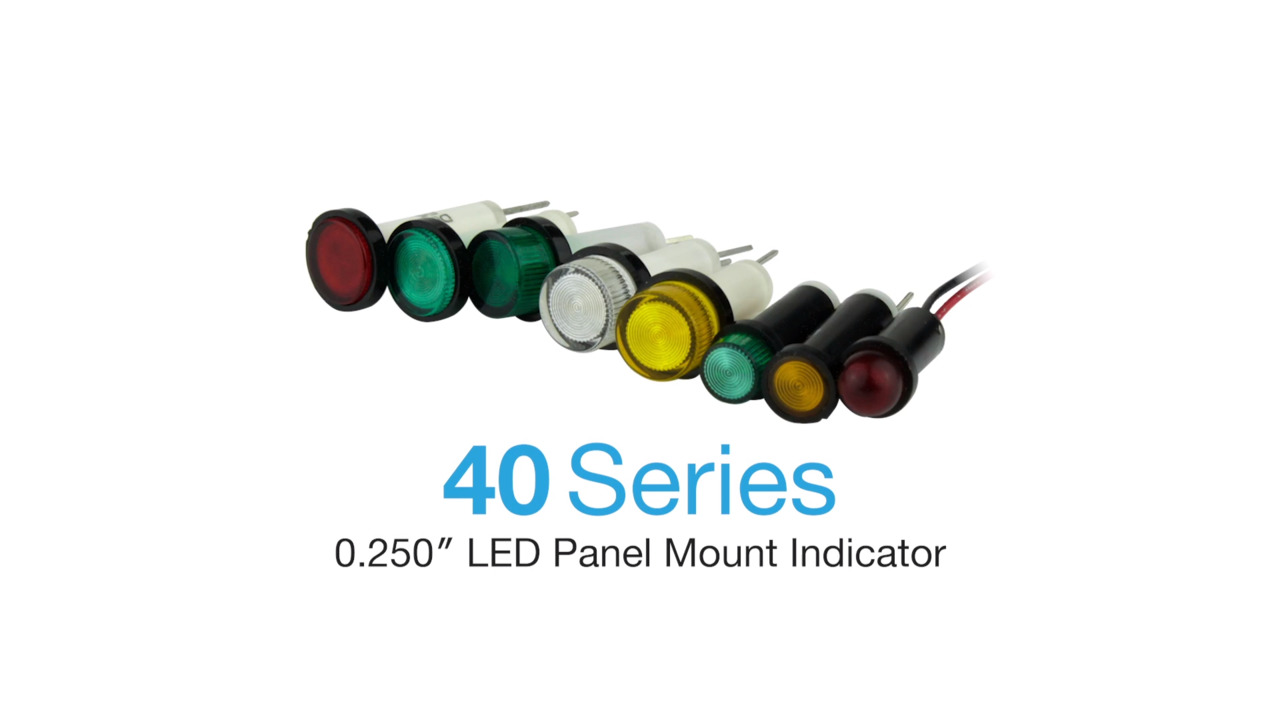 40 Series - .250” LED Panel Mount Indicator
