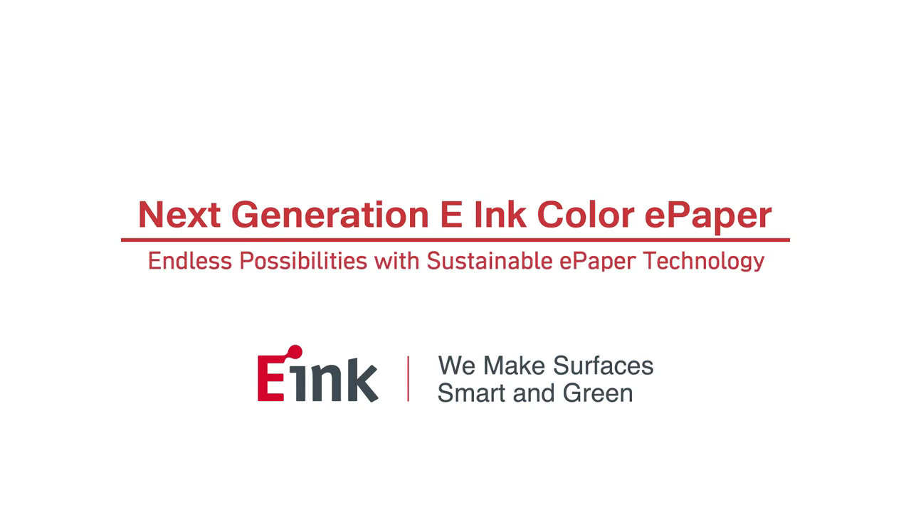 Next Generation E Ink Color ePaper (aka Digital Paper) 2022