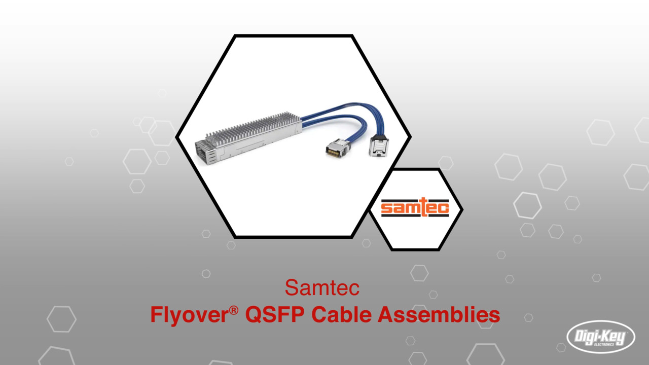 Samtec Flyover® QSFP Cable Assemblies | Datasheet Preview