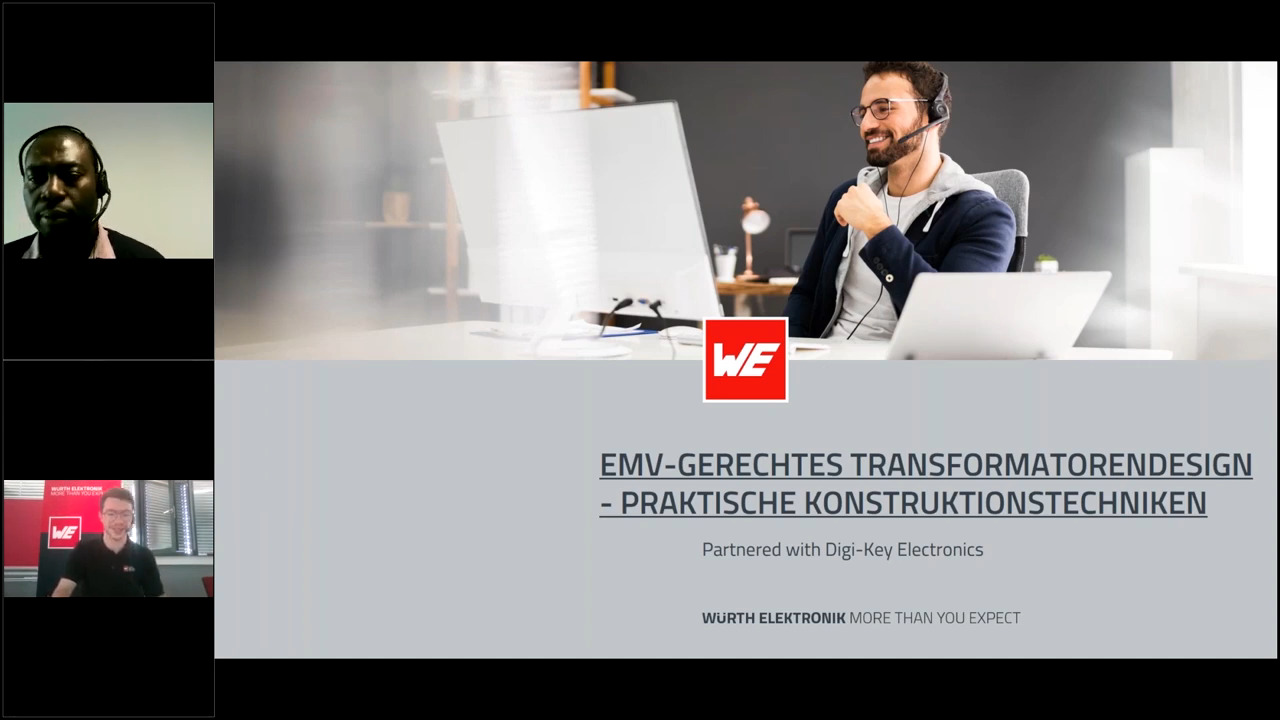 Webinar in Partnerschaft mit DigiKey: Transformatordesign EMV – Praktische Konstruktionstechniken