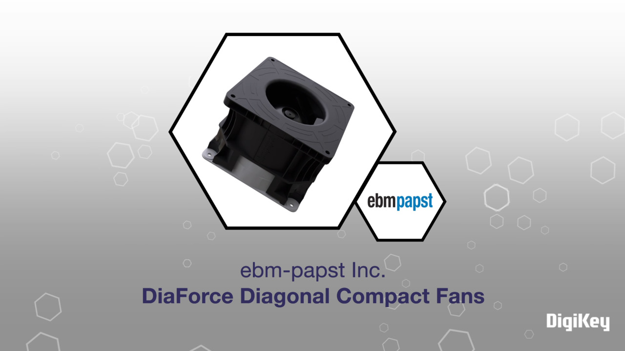 ebm-papst, Inc. DiaForce Diagonal Compact Fans | Datasheet Preview