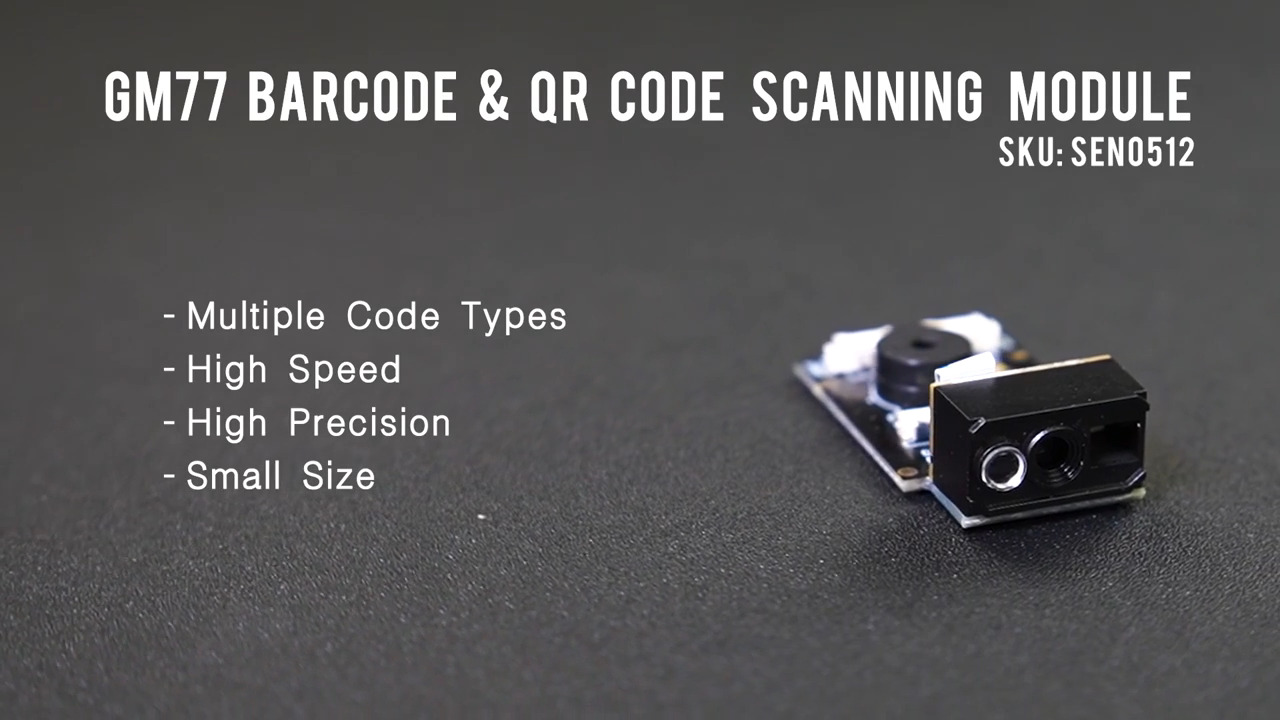 How A QR Code Scanning Sensor Works - GM77 Barcode and QR Code Scanning Module -  15m/min