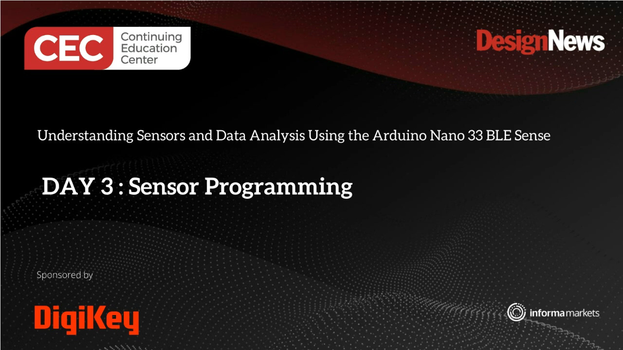 Understanding Sensors and Data Analysis Using the Arduino Nano 33 BLE Sense – Day 3