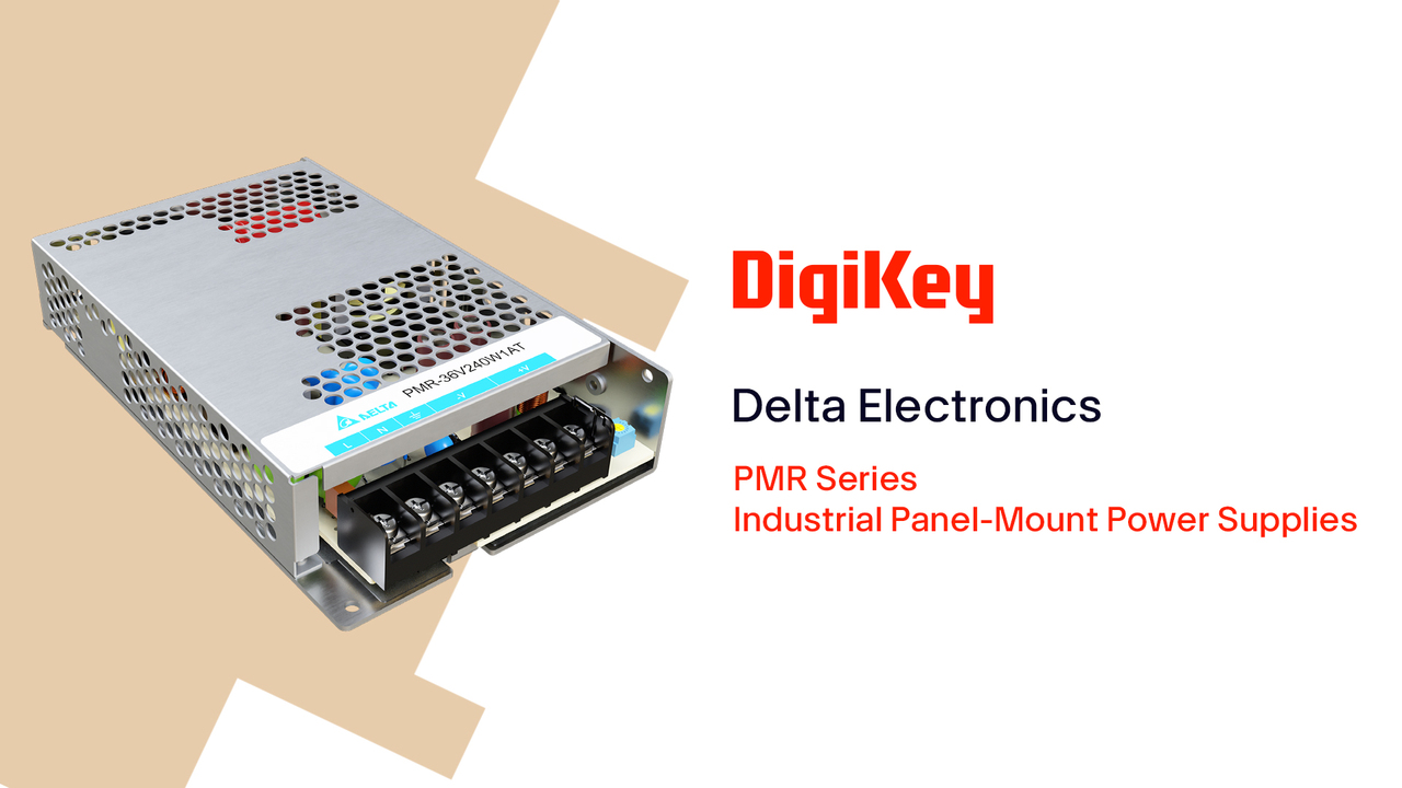 Delta Electronics PMR Series Industrial Panel-Mount Power Supplies PIO | DigiKey