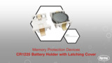 CR1225 Battery Holder with Latching Cover | Datasheet Preview CR1225 Battery Holder with Latching Cover | Datasheet Preview