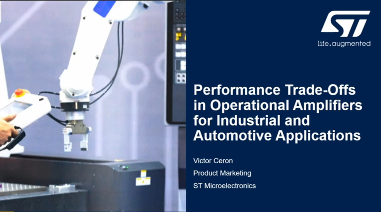Performance trade-offs in operational amplifiers for industrial and automotive applications