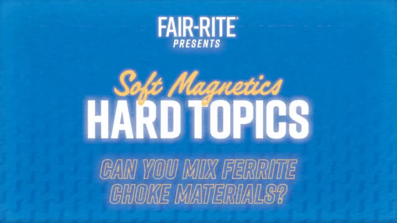 Can You Mix Ferrite Choke Materials?