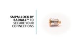 SMPM Lock: Miniature Connector for Secure Connection SMPM Lock: Miniature Connector for Secure Connection