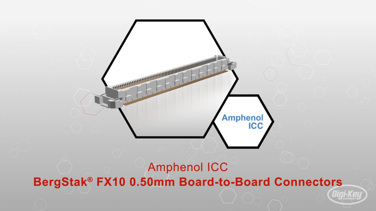 BergStak® FX10 0.50mm Board-to-Board Connectors | Datasheet Preview