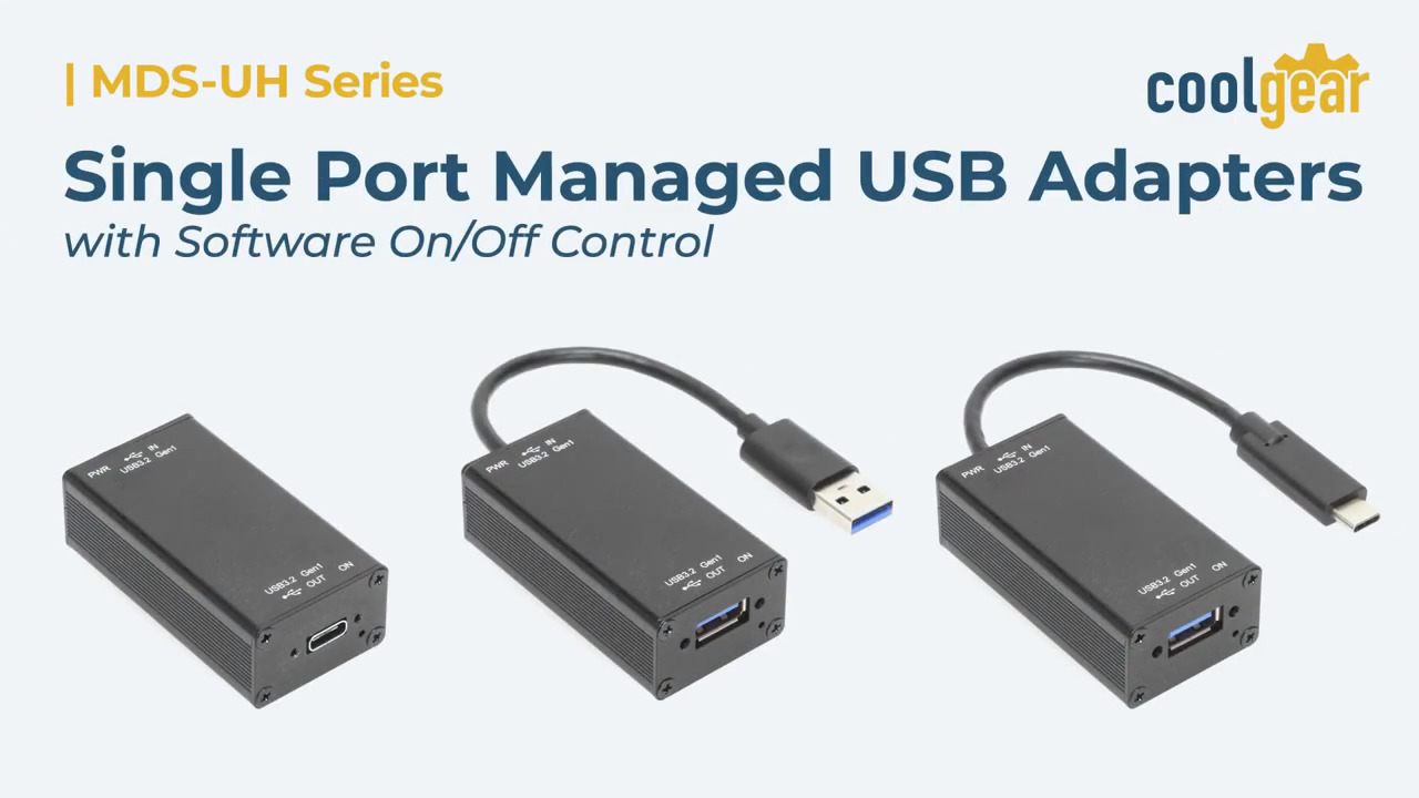 Coolgear MDS-UH Industrial USB Adapters with USB Port Control
