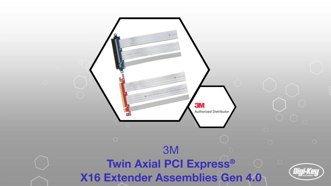 3M Twin Axial PCI Express® X16 Extender Assemblies Gen 4.0 | Datasheet Preview