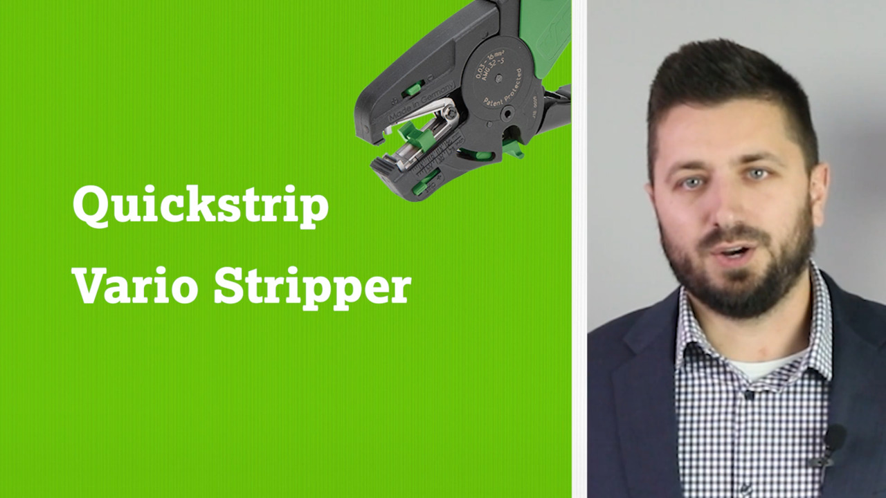 Learn about all the advantages of WAGO’s Quickstrip Vario Wire Stripper